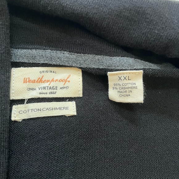 Never worn! Brown University Crest . Black sweater ladies XXL COTTON CASHMERE - Picture 6 of 11